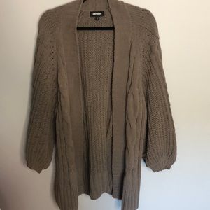 Oversized Cableknit Cardigan